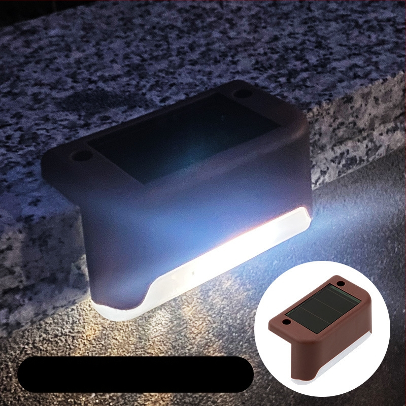 Napelemes kültéri kerti lámpa otthoni kerti elrendezés vízálló lépcsőlámpa kerítés korlát világítás dekoratív lámpa