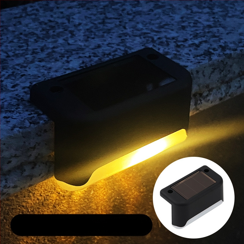 Napelemes kültéri kerti lámpa otthoni kerti elrendezés vízálló lépcsőlámpa kerítés korlát világítás dekoratív lámpa