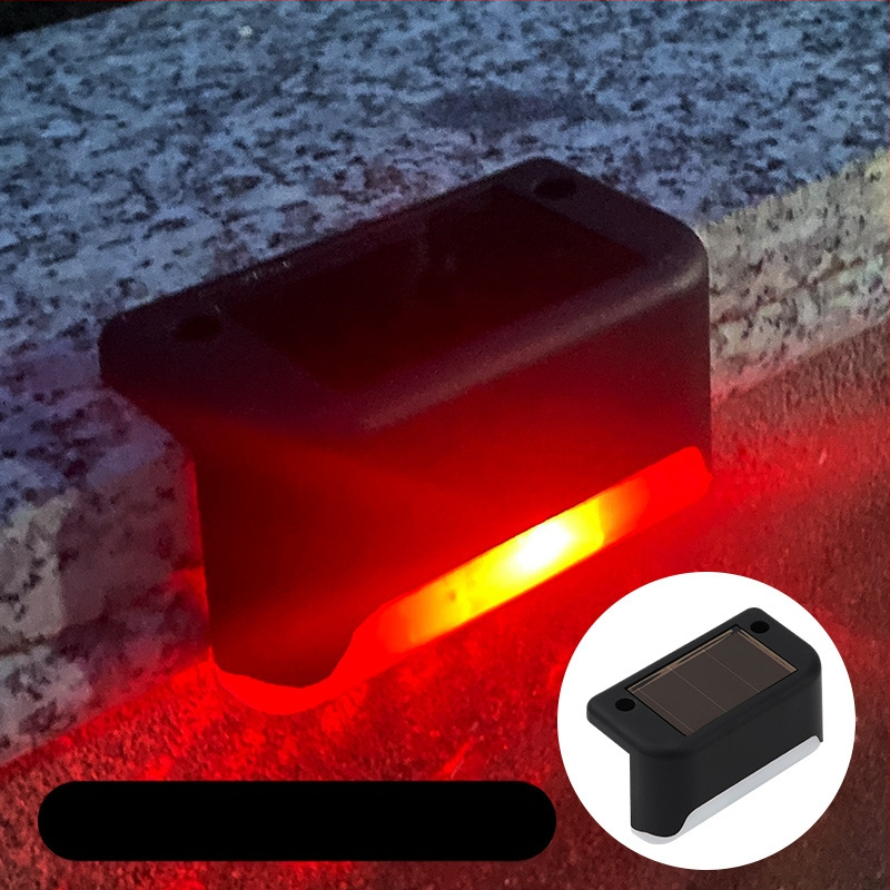 Napelemes kültéri kerti lámpa otthoni kerti elrendezés vízálló lépcsőlámpa kerítés korlát világítás dekoratív lámpa