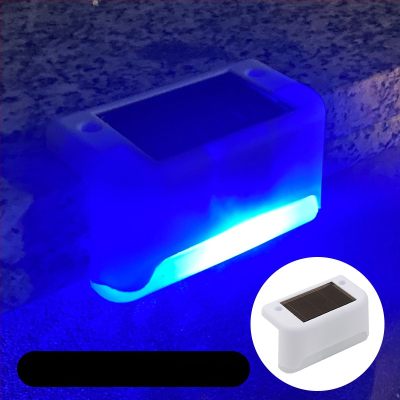 Napelemes kültéri kerti lámpa otthoni kerti elrendezés vízálló lépcsőlámpa kerítés korlát világítás dekoratív lámpa