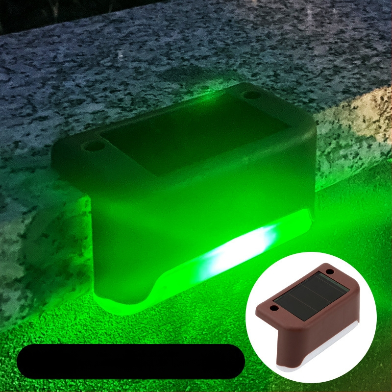 Napelemes kültéri kerti lámpa otthoni kerti elrendezés vízálló lépcsőlámpa kerítés korlát világítás dekoratív lámpa