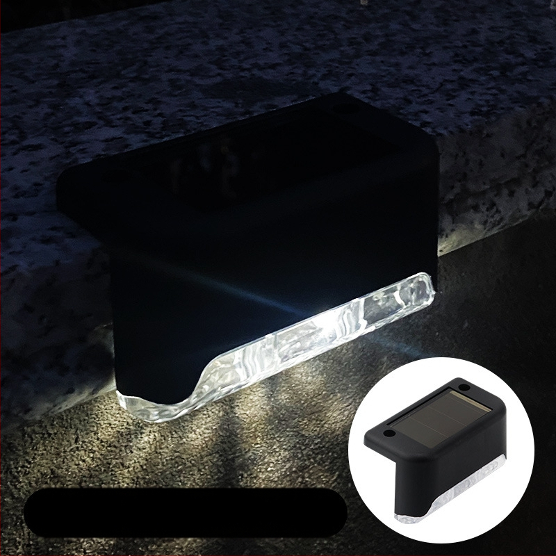 Napelemes kültéri kerti lámpa otthoni kerti elrendezés vízálló lépcsőlámpa kerítés korlát világítás dekoratív lámpa