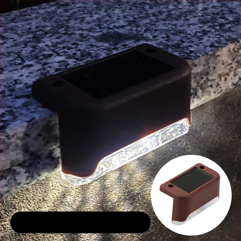 Napelemes kültéri kerti lámpa otthoni kerti elrendezés vízálló lépcsőlámpa kerítés korlát világítás dekoratív lámpa