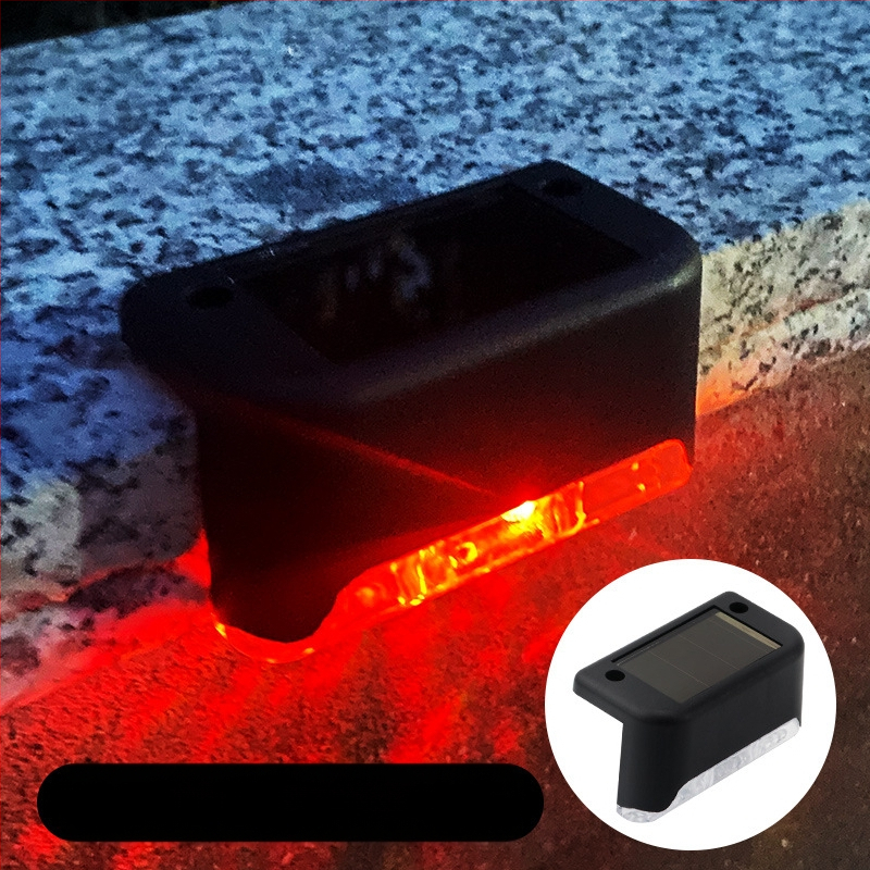 Napelemes kültéri kerti lámpa otthoni kerti elrendezés vízálló lépcsőlámpa kerítés korlát világítás dekoratív lámpa