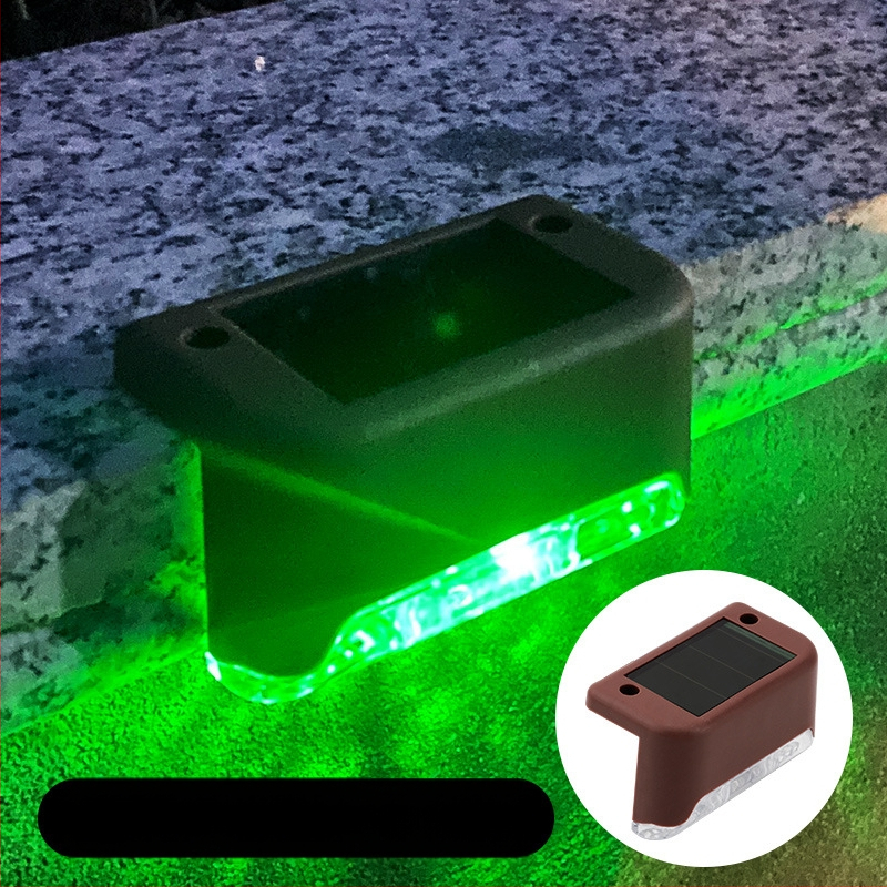 Napelemes kültéri kerti lámpa otthoni kerti elrendezés vízálló lépcsőlámpa kerítés korlát világítás dekoratív lámpa