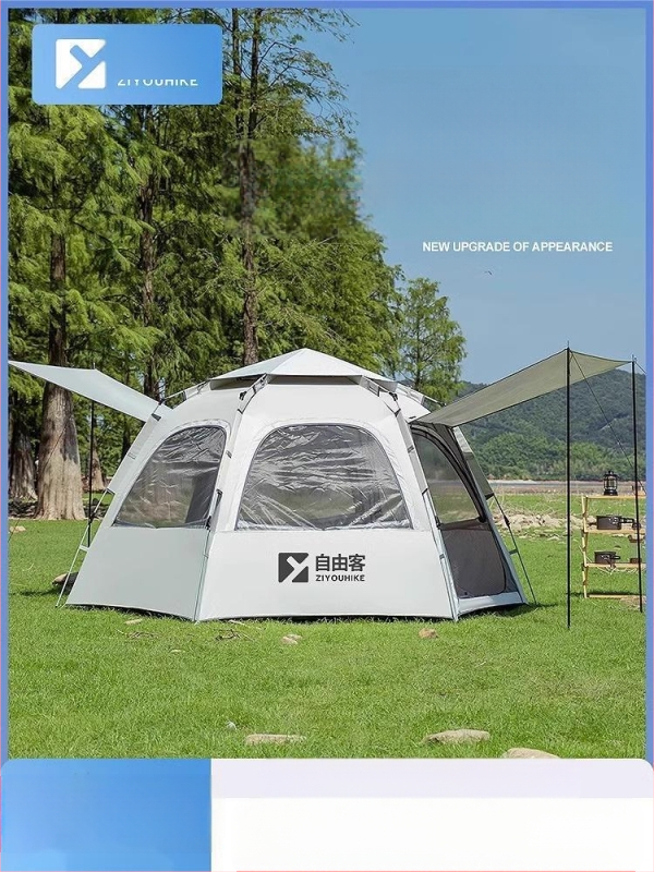 Telk välistingimustes kaasaskantav kokkupandav telkimine vihmakindel paksendatud telkimisvarustus täiskomplekt automaatne piknikutelk