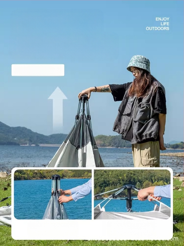 Telk välistingimustes kaasaskantav kokkupandav telkimine vihmakindel paksendatud telkimisvarustus täiskomplekt automaatne piknikutelk