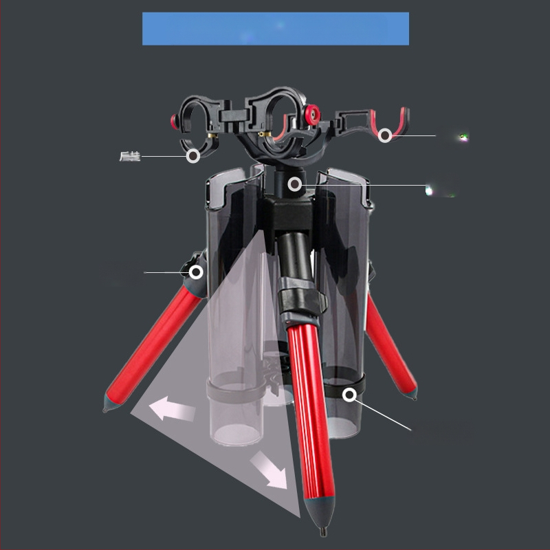 Double Fortressi õnge kolmnurkne kronstein alumiiniumsulamist kaasaskantav Luya õnge kronstein õnge kronstein meriõnge aku kronstein