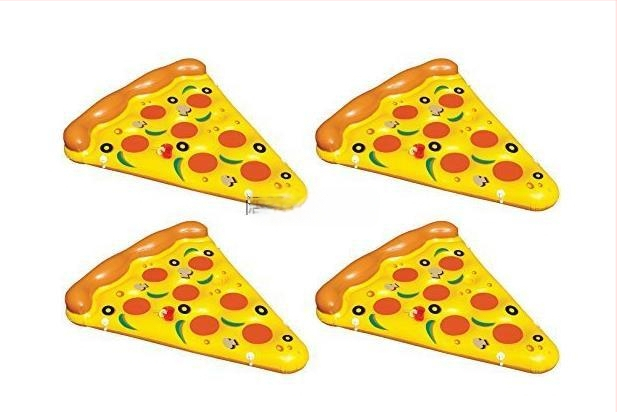 Надуваема пица за възрастни, плаваща греда, диня, ананас и лимон, плаващо легло с въздушна възглавница, плаваща дъска, дрейфуваща за плуване, плаваща греда