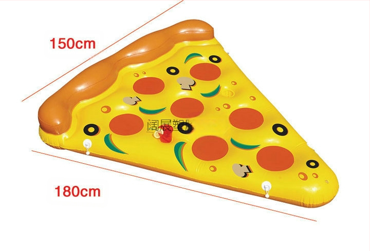 Надуваема пица за възрастни, плаваща греда, диня, ананас и лимон, плаващо легло с въздушна възглавница, плаваща дъска, дрейфуваща за плуване, плаваща греда