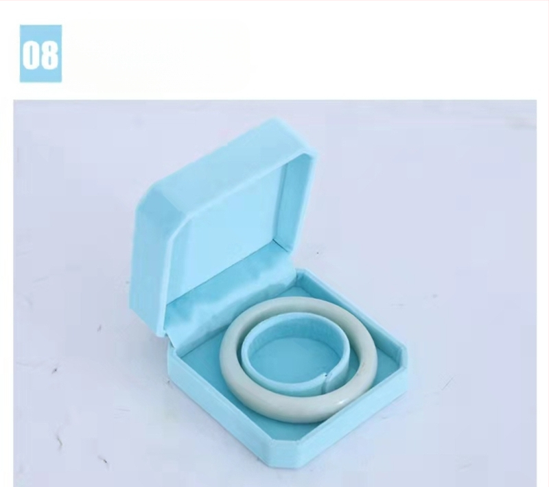 Aksominė papuošalų dėžutė, nauja apyrankės pakavimo dėžutė, aksominė demonstracinė dėžutė, apyrankės pakavimo dėžutė, aksominė aštuonkampė dėžutė, apyrankės dėžutė