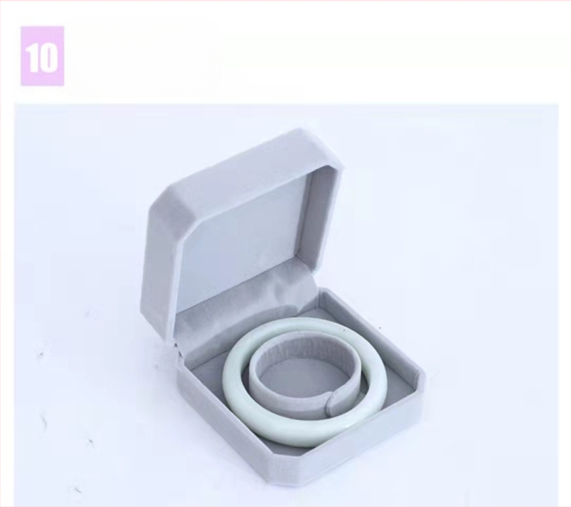 Aksominė papuošalų dėžutė, nauja apyrankės pakavimo dėžutė, aksominė demonstracinė dėžutė, apyrankės pakavimo dėžutė, aksominė aštuonkampė dėžutė, apyrankės dėžutė