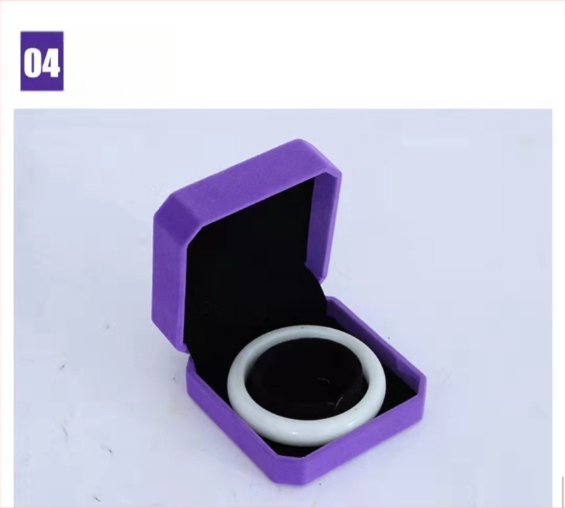 Aksominė papuošalų dėžutė, nauja apyrankės pakavimo dėžutė, aksominė demonstracinė dėžutė, apyrankės pakavimo dėžutė, aksominė aštuonkampė dėžutė, apyrankės dėžutė