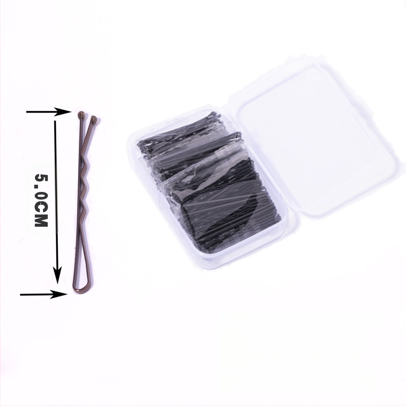 Karštas juodas žodinis segtukas, auksinis plaukų segtukas, apvalus plaukų segtukas, galvos apdangalas, disko formos plaukų segtukas dėžutėje