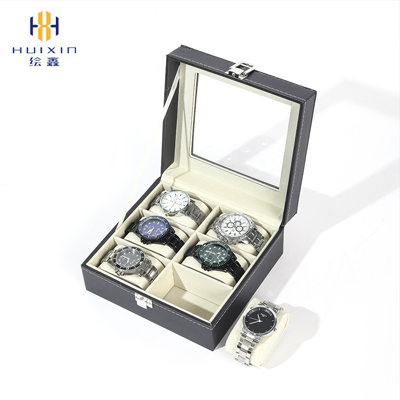 Χονδρική πώληση ρολογιών υψηλής ποιότητας, κουτί κοσμημάτων αποθήκευσης ρολογιών, έτοιμο δερμάτινο ρολόι, διαφανές κουτί αποθήκευσης παραθύρων