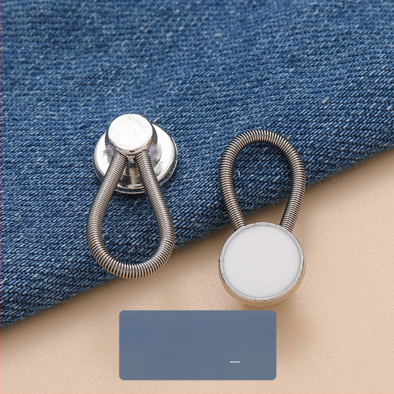 Metalinis prailginimas Prailginimo saga Džinsų apykaklės teleskopinis nuimamas marškinių sagų ilgintuvas be siūlių