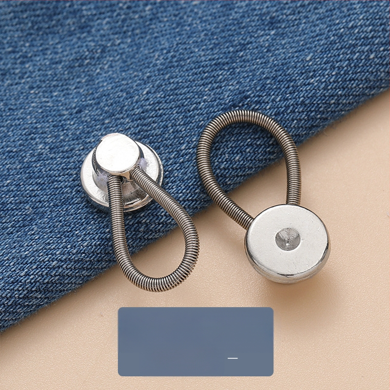 Metalinis prailginimas Prailginimo saga Džinsų apykaklės teleskopinis nuimamas marškinių sagų ilgintuvas be siūlių