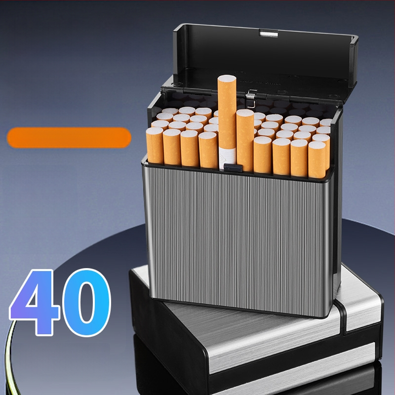 Personalizēta radoša cigarešu maciņa, mitrumizturīga, noslēgta, pārnēsājama, lielas ietilpības, 40 iepakojumu rupja, īpaša cigarešu maciņa