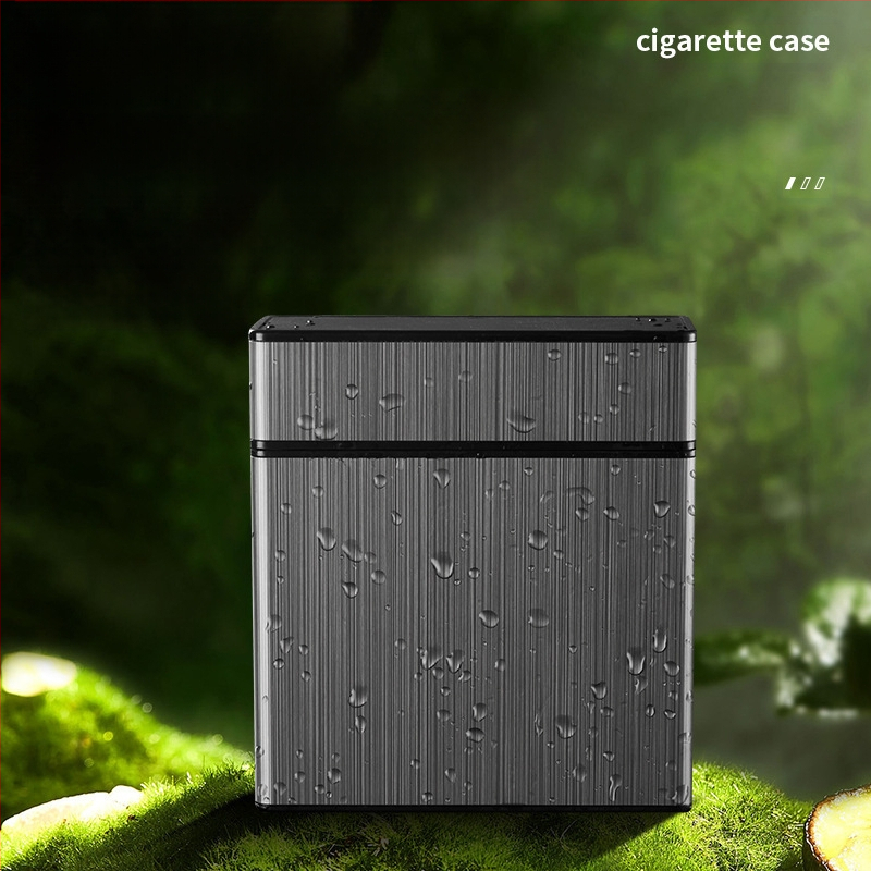 Isikupärastatud loominguline sigaretiümbris niiskuskindel suletud kaasaskantav suure mahutavusega 40 pakki jämedat spetsiaalset sigaretiümbrist
