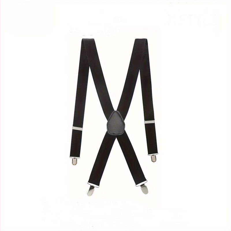 Férfi fekete X alakú harisnyatartó, Business Party egyszínű harisnyatartós csokornyakkendős öltöny