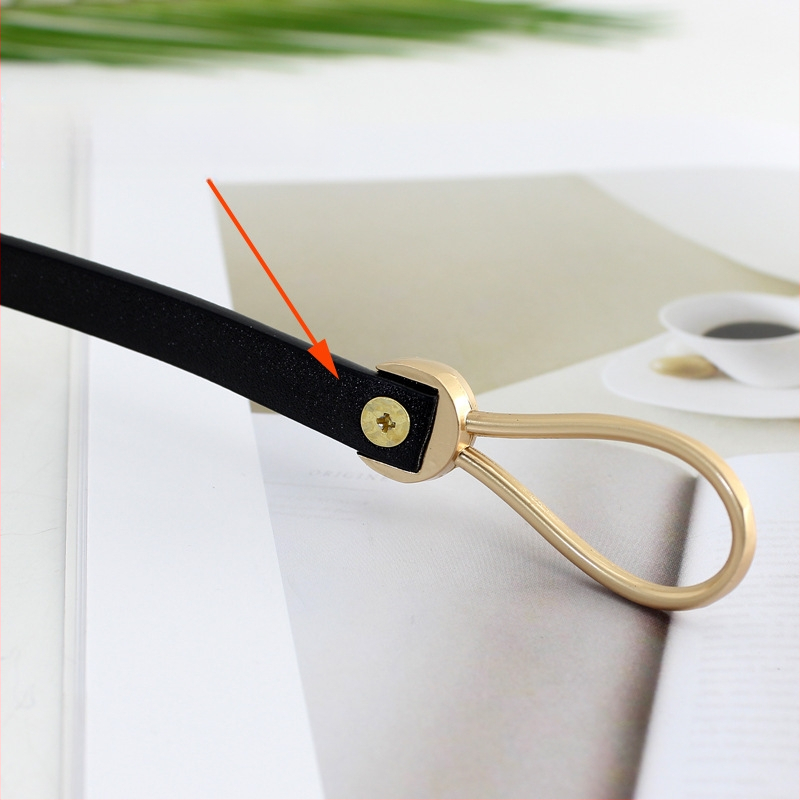 Koreai stílusú női divatos csatos öv csomóval, pulóverkiegészítő, dekoratív, derékszorító vékony öv nőknek