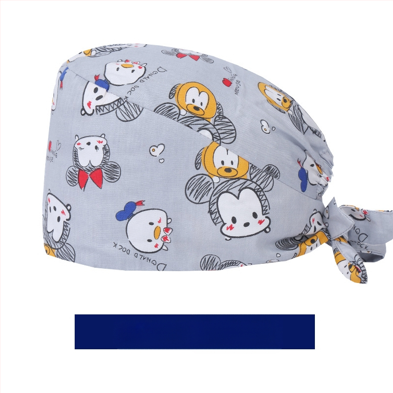 Χειρουργικά σκουφάκια για άνδρες και γυναίκες, καθαρό βαμβάκι, μεγάλο γείσο, καλοκαιρινά καπέλα οδοντιατρικής νοσοκόμας, χειρουργεία, εργασία και ιατρική περίθαλψη