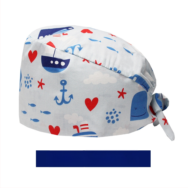 Χειρουργικά σκουφάκια για άνδρες και γυναίκες, καθαρό βαμβάκι, μεγάλο γείσο, καλοκαιρινά καπέλα οδοντιατρικής νοσοκόμας, χειρουργεία, εργασία και ιατρική περίθαλψη