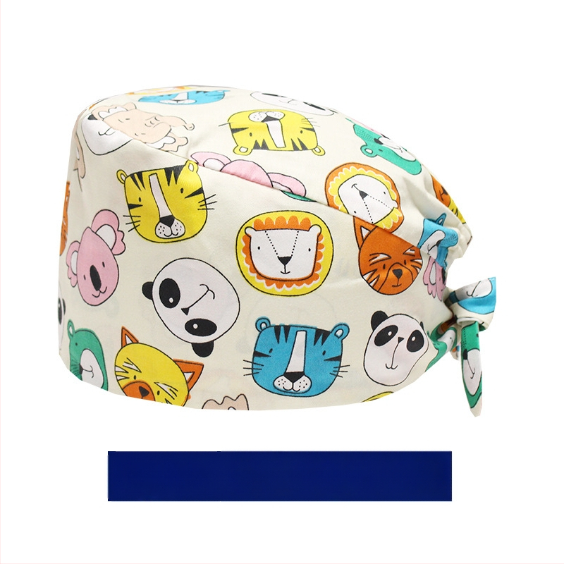 Χειρουργικά σκουφάκια για άνδρες και γυναίκες, καθαρό βαμβάκι, μεγάλο γείσο, καλοκαιρινά καπέλα οδοντιατρικής νοσοκόμας, χειρουργεία, εργασία και ιατρική περίθαλψη