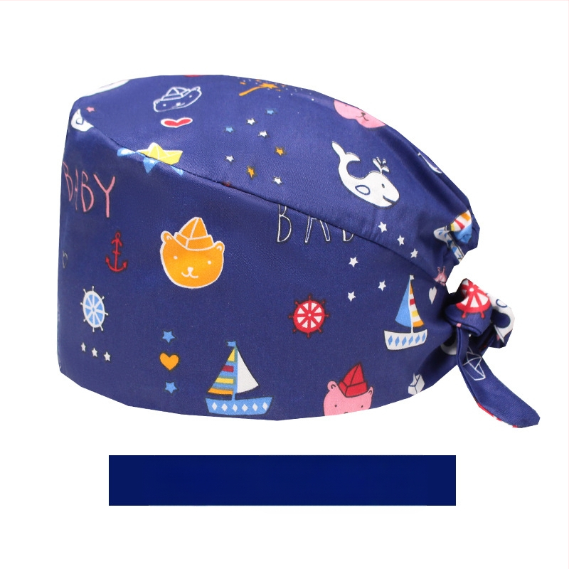 Χειρουργικά σκουφάκια για άνδρες και γυναίκες, καθαρό βαμβάκι, μεγάλο γείσο, καλοκαιρινά καπέλα οδοντιατρικής νοσοκόμας, χειρουργεία, εργασία και ιατρική περίθαλψη