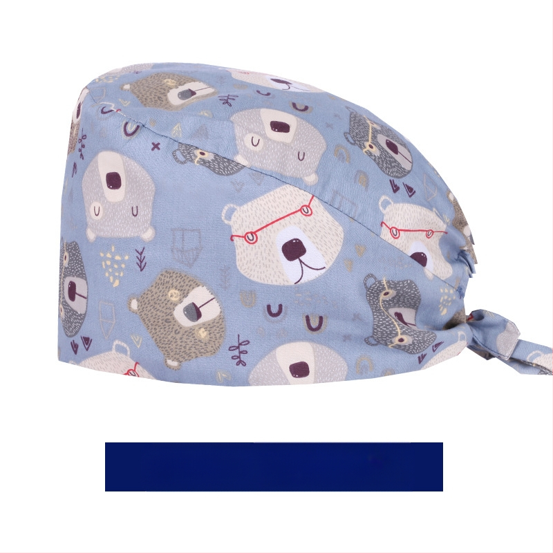 Χειρουργικά σκουφάκια για άνδρες και γυναίκες, καθαρό βαμβάκι, μεγάλο γείσο, καλοκαιρινά καπέλα οδοντιατρικής νοσοκόμας, χειρουργεία, εργασία και ιατρική περίθαλψη