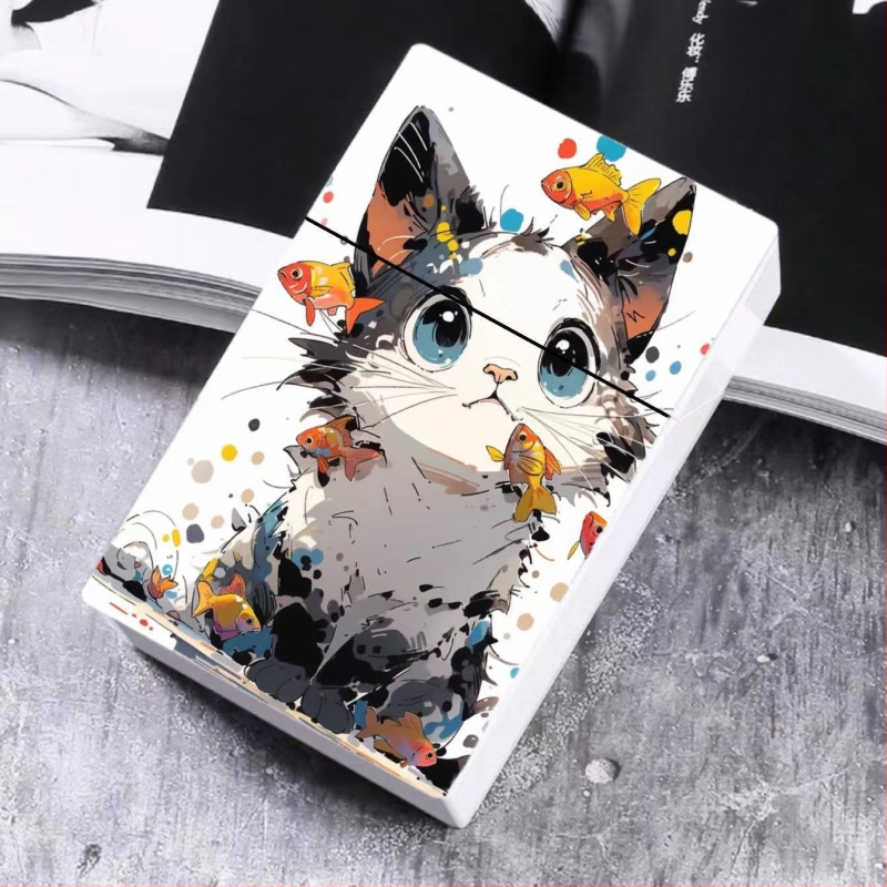 2024. aasta väliskaubanduse uus sigaretiümbris, värvitud plastist meeste sigaretiümbris, liblikas, kass, armas naiste sigaretiümbris, kaartide hoiukarp