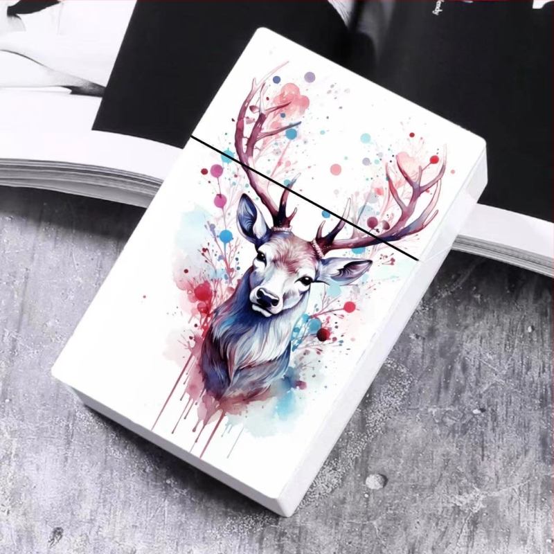 2024. aasta väliskaubanduse uus sigaretiümbris, värvitud plastist meeste sigaretiümbris, liblikas, kass, armas naiste sigaretiümbris, kaartide hoiukarp