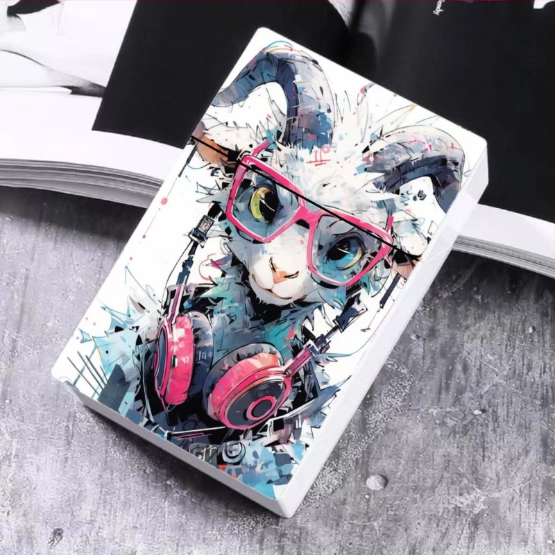 2024. aasta väliskaubanduse uus sigaretiümbris, värvitud plastist meeste sigaretiümbris, liblikas, kass, armas naiste sigaretiümbris, kaartide hoiukarp