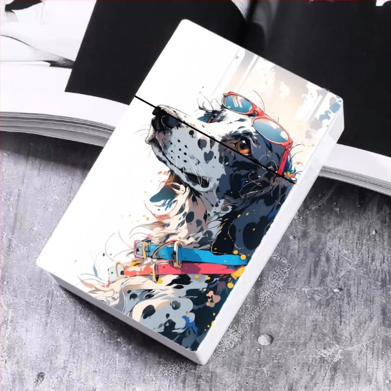 2024. aasta väliskaubanduse uus sigaretiümbris, värvitud plastist meeste sigaretiümbris, liblikas, kass, armas naiste sigaretiümbris, kaartide hoiukarp