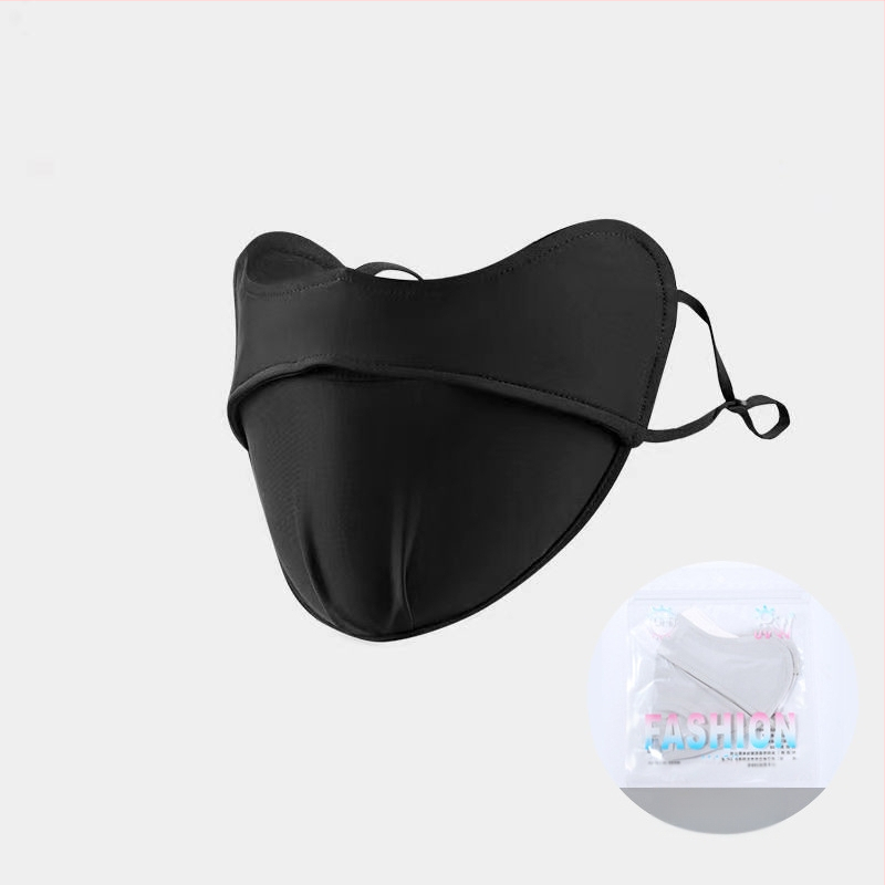 Jiaoshi nailono originalių siūlų akių kampo apsaugos nuo saulės kaukė moterims, kvėpuojanti, šilkinė, apsauganti nuo ultravioletinių spindulių, trimatė jojimo kaukė nuo saulės