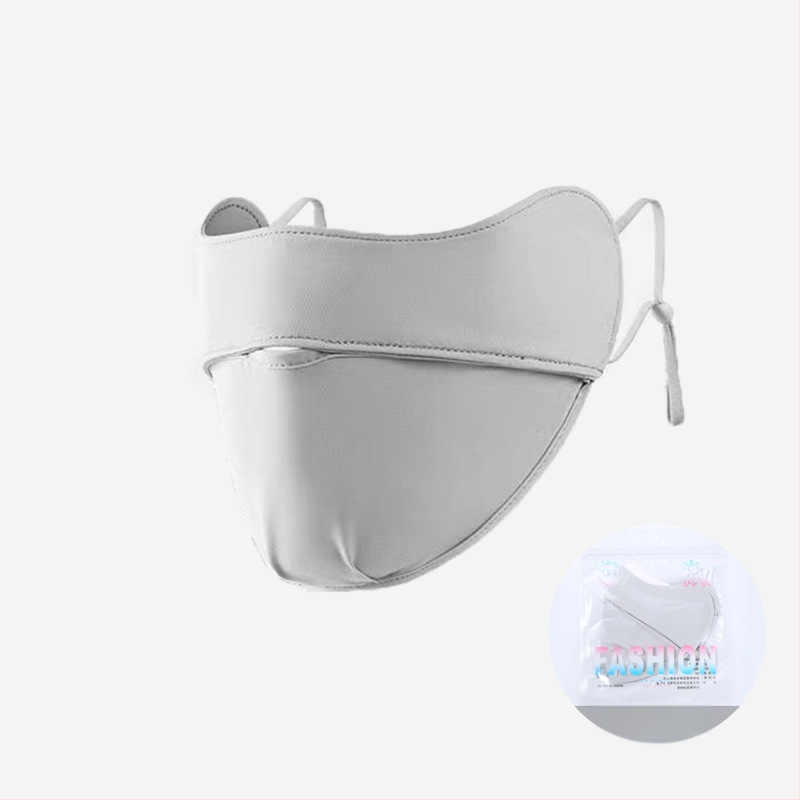 Jiaoshi nailono originalių siūlų akių kampo apsaugos nuo saulės kaukė moterims, kvėpuojanti, šilkinė, apsauganti nuo ultravioletinių spindulių, trimatė jojimo kaukė nuo saulės