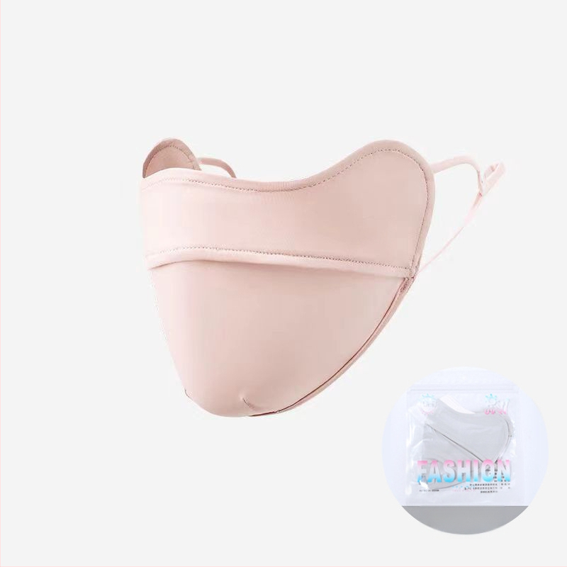 Jiaoshi nailono originalių siūlų akių kampo apsaugos nuo saulės kaukė moterims, kvėpuojanti, šilkinė, apsauganti nuo ultravioletinių spindulių, trimatė jojimo kaukė nuo saulės