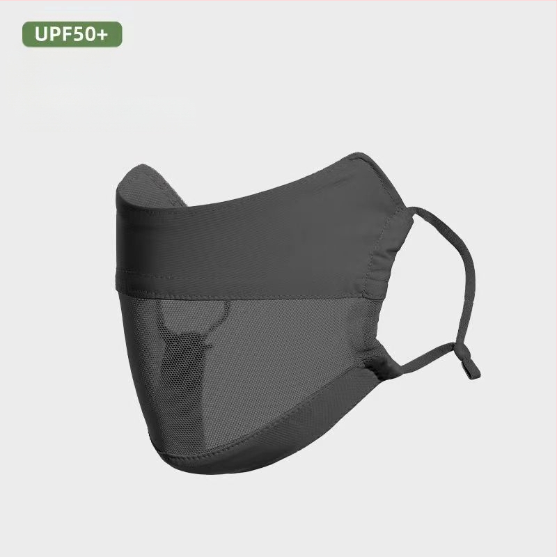 Jiaoshi nailono originalių siūlų akių kampo apsaugos nuo saulės kaukė moterims, kvėpuojanti, šilkinė, apsauganti nuo ultravioletinių spindulių, trimatė jojimo kaukė nuo saulės