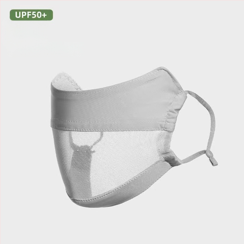 Jiaoshi nailono originalių siūlų akių kampo apsaugos nuo saulės kaukė moterims, kvėpuojanti, šilkinė, apsauganti nuo ultravioletinių spindulių, trimatė jojimo kaukė nuo saulės