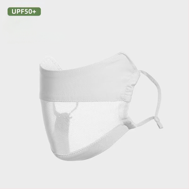 Jiaoshi nailono originalių siūlų akių kampo apsaugos nuo saulės kaukė moterims, kvėpuojanti, šilkinė, apsauganti nuo ultravioletinių spindulių, trimatė jojimo kaukė nuo saulės