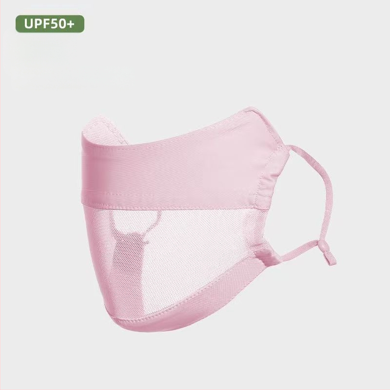 Jiaoshi nailono originalių siūlų akių kampo apsaugos nuo saulės kaukė moterims, kvėpuojanti, šilkinė, apsauganti nuo ultravioletinių spindulių, trimatė jojimo kaukė nuo saulės
