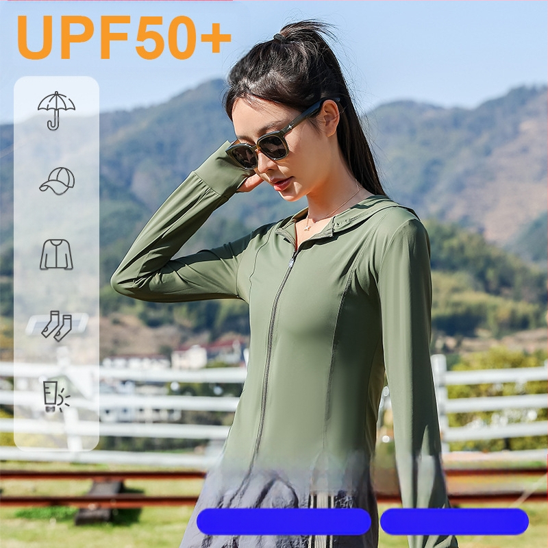 2025 Νέα Ρούχα Αντηλιακής Προστασίας από Βινύλιο Ice Silk Upf50+ για Γυναικεία Ρούχα για Δέρμα με Αντιηλιακή Προστασία από Ακτινοβολία UV Ρούχα Αντηλιακής Προστασίας για Γυναικεία