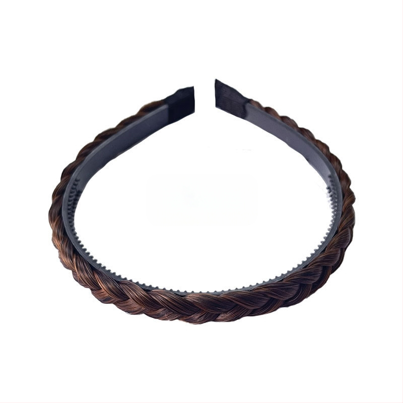 Kalaluust punutud parukas juukserõngas naistele, kõrgendatud koljuosaga ketasjuuksega artefakt internetikuulsus käsitsi valmistatud keermestatud punutud juukserõngas integreeritud