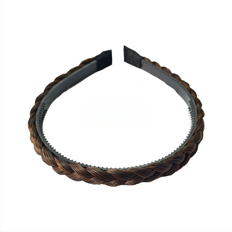 Kalaluust punutud parukas juukserõngas naistele, kõrgendatud koljuosaga ketasjuuksega artefakt internetikuulsus käsitsi valmistatud keermestatud punutud juukserõngas integreeritud