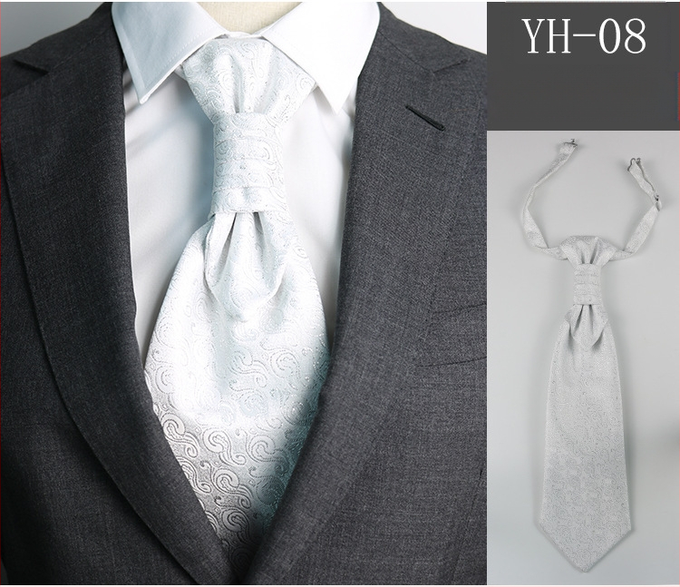 Vyriškas kaklaraištis Vestuvinis jaunikio vakarienės susitikimo kostiumas džentelmeniškas suknelė britiško stiliaus vyno raudonumo dirbtinio šilko Honkongo mazgas