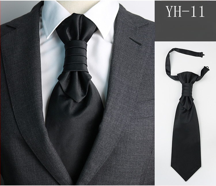 Vyriškas kaklaraištis Vestuvinis jaunikio vakarienės susitikimo kostiumas džentelmeniškas suknelė britiško stiliaus vyno raudonumo dirbtinio šilko Honkongo mazgas