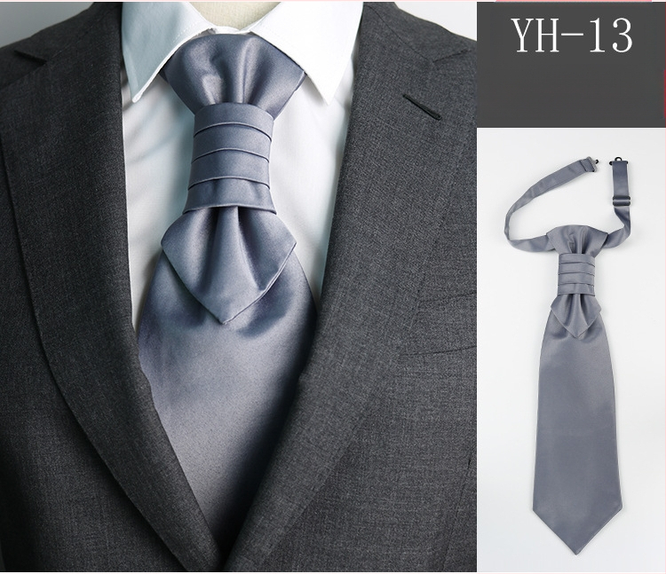 Vyriškas kaklaraištis Vestuvinis jaunikio vakarienės susitikimo kostiumas džentelmeniškas suknelė britiško stiliaus vyno raudonumo dirbtinio šilko Honkongo mazgas