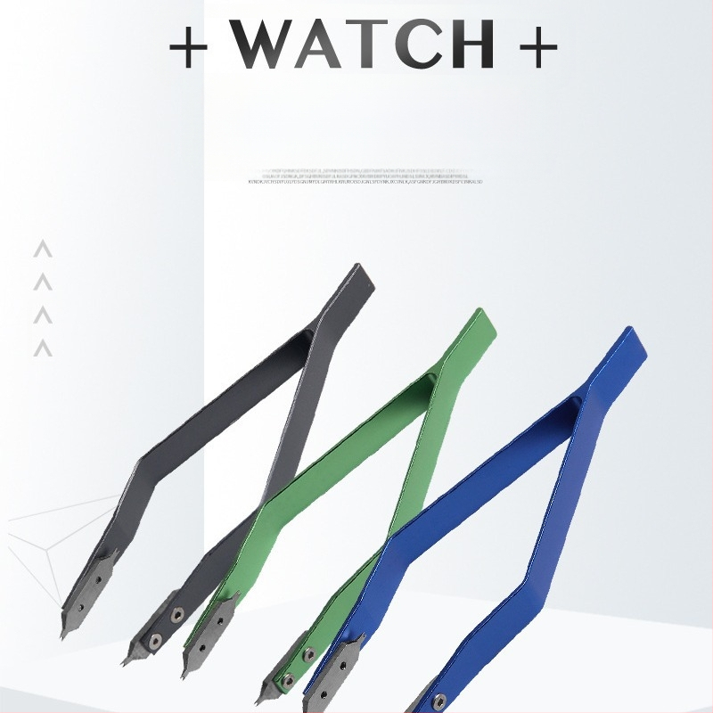 Kellaparandustööriistad, rihmarõnga tangid 7825 rihmarõnga eemaldamise tangid, rihmarõnga mutrivõti, V-kujulised rihmarõnga eemaldamise tangid, Y-kujuline rihmaeemaldaja