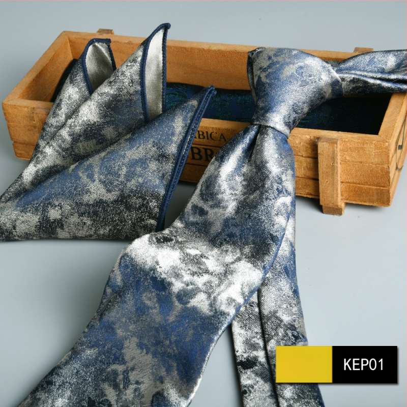 Vyriškas oficialus verslo kaklaraištis, dviejų dalių kostiumas, gėlėtas, 7,5 cm, rankomis plaktas, naujas, sandėlyje, žakardo, Šengdžou