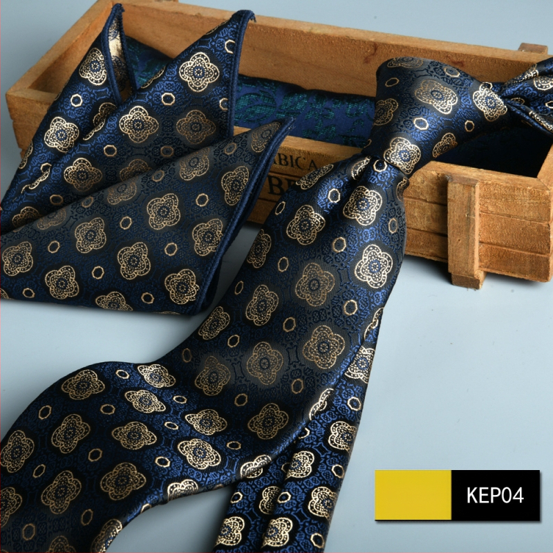 Vyriškas oficialus verslo kaklaraištis, dviejų dalių kostiumas, gėlėtas, 7,5 cm, rankomis plaktas, naujas, sandėlyje, žakardo, Šengdžou